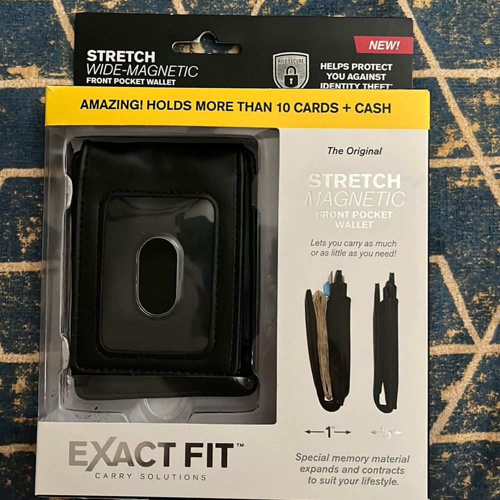 Men’s Stretch Wide-Magnetic Front Pocket Wallet